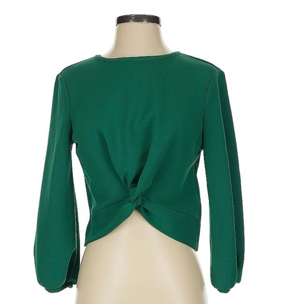 Emerald Green New York & Company Blouse By Gabrielle Union
